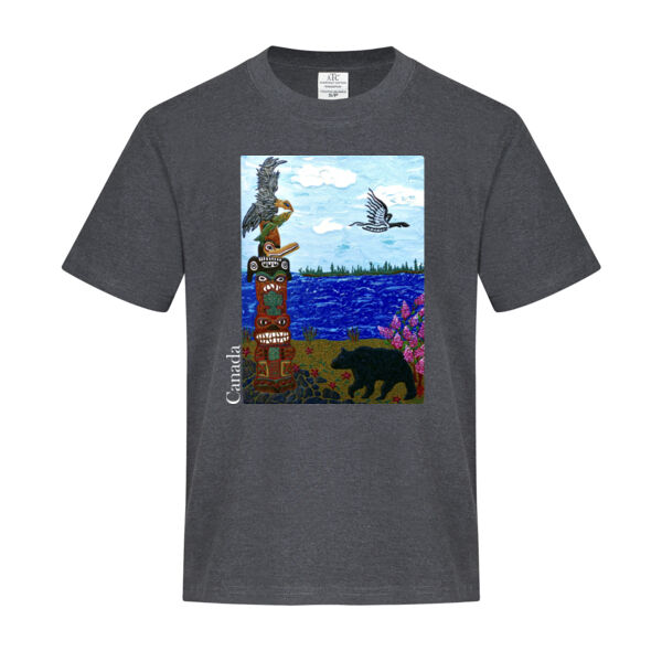 Totem and Bear Cotton Youth T-Shirt Thumbnail