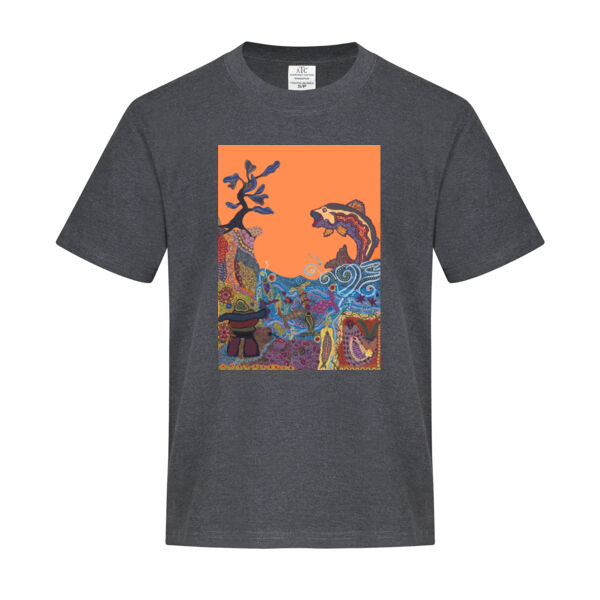 Jumping Fish Cotton Youth T-Shirt Thumbnail